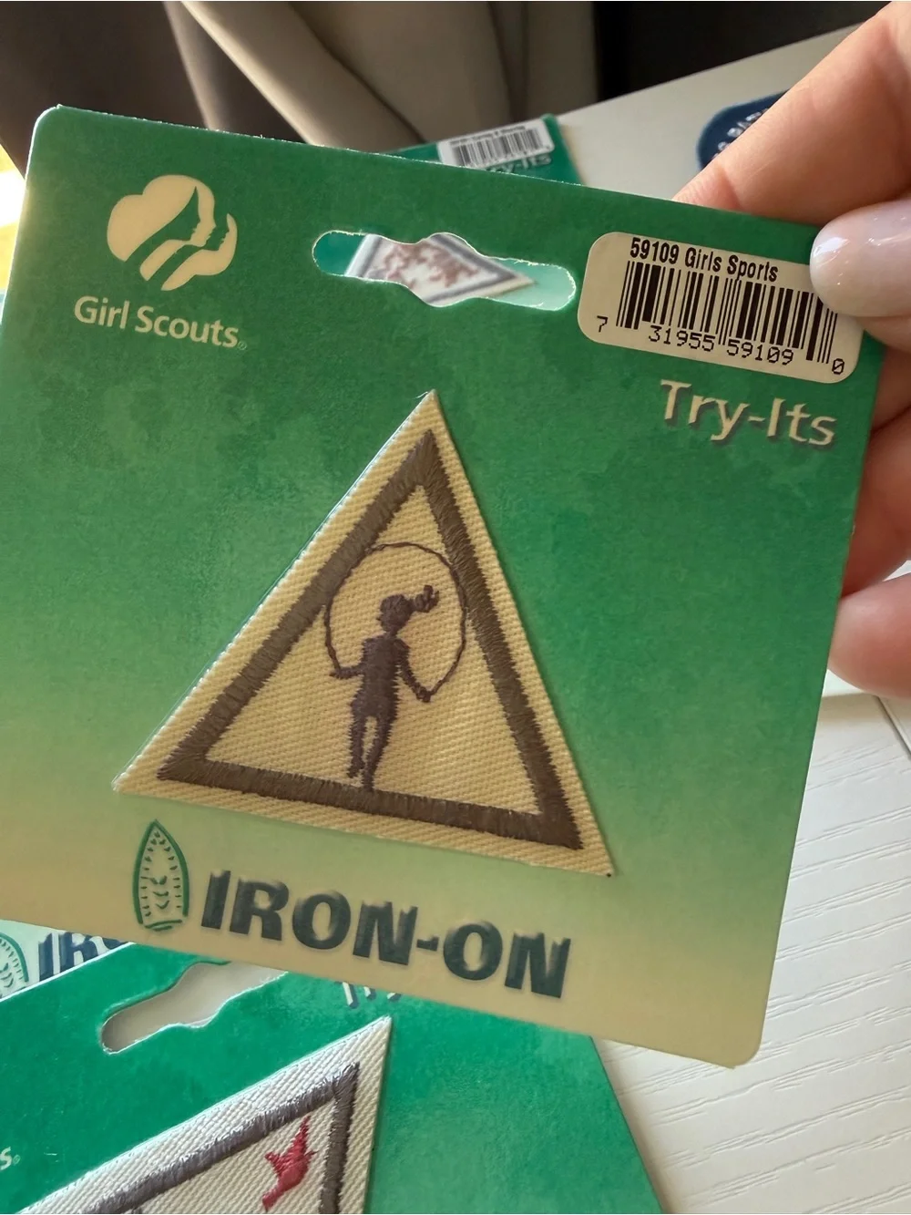 Girl Scouts Brownie Try-Its Try It Iron-On Triangular Badges Pre 2010